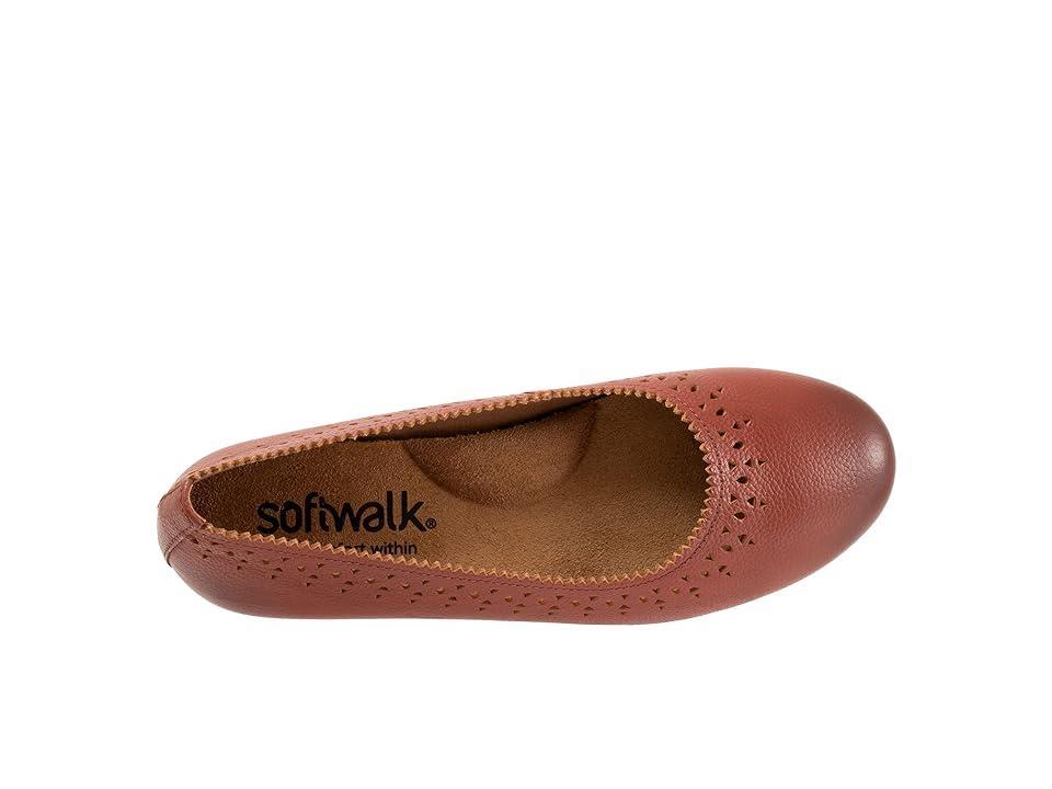 SoftWalk Sofia Leather Bow Flats Product Image