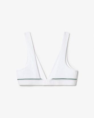 Ribbed Cotton Triangle Bralette Product Image