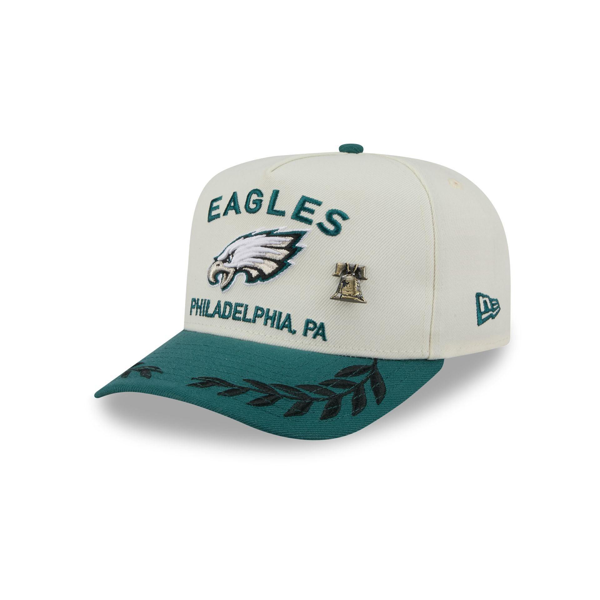 Philadelphia Eagles 2025 Draft Chrome White 59FIFTY A-Frame Fitted Hat Male Product Image