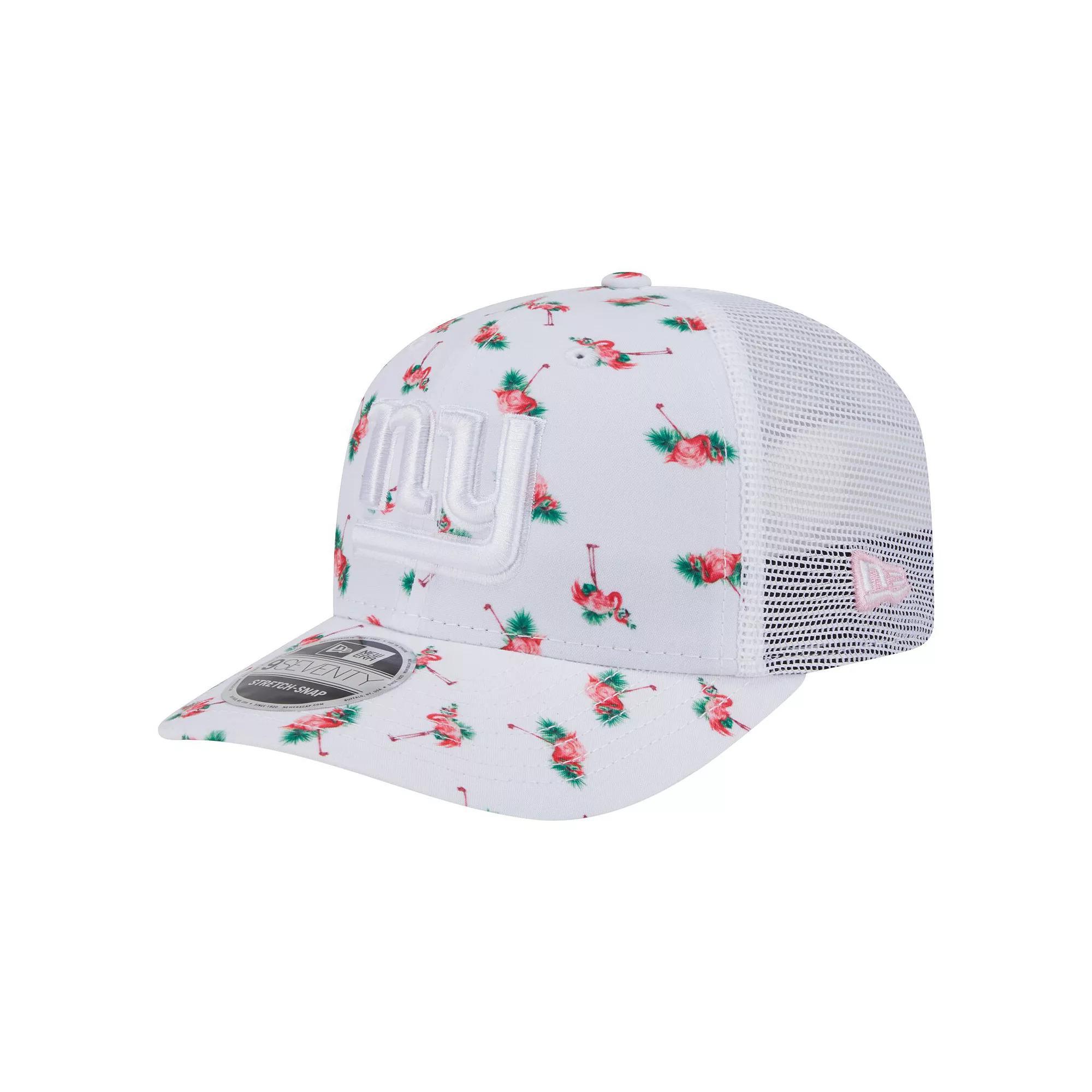 Men's New Era White New York Giants Adventure Flamingo Pattern 9SEVENTY Stretch-Snap Hat Product Image