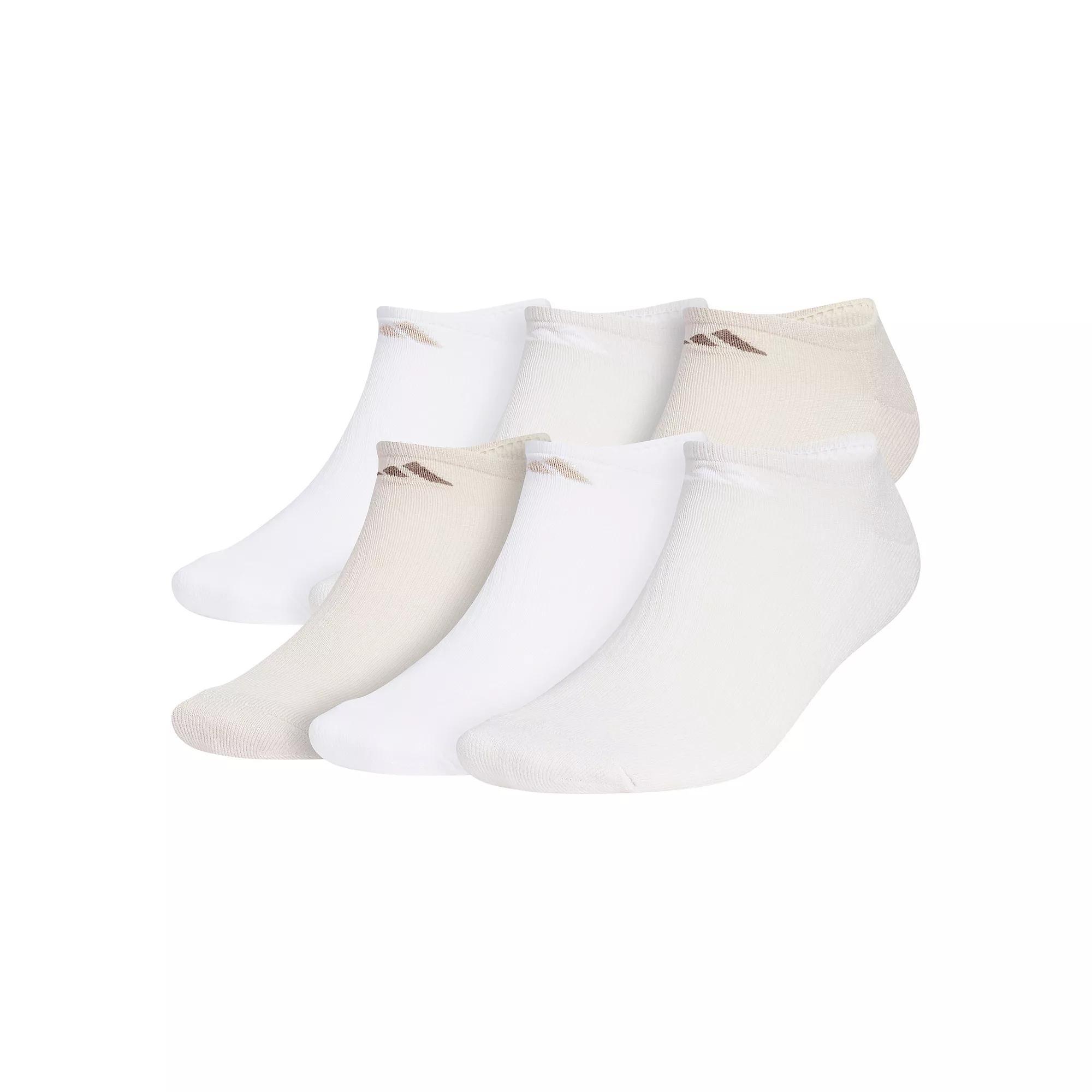 Men's adidas 6-pack Athletic Cushioned No-Show Socks, Size: 8-12, Wonder Beige Product Image