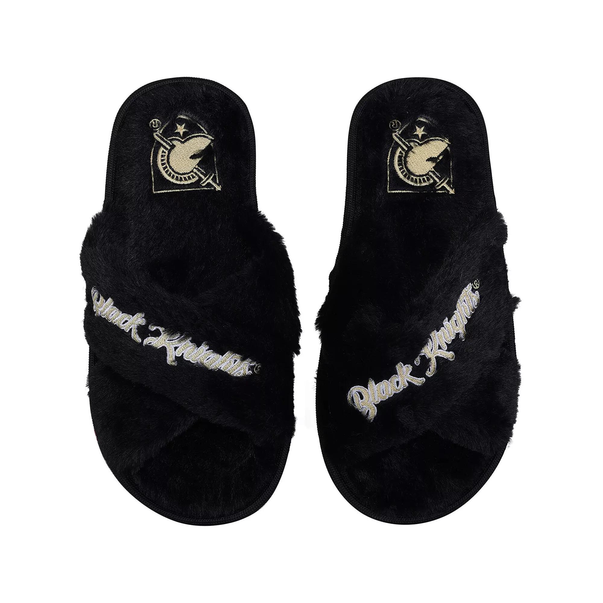 Women's FOCO Army Black Knights Script Cross Slide Slippers, Size: Large, Nc2 Black Product Image