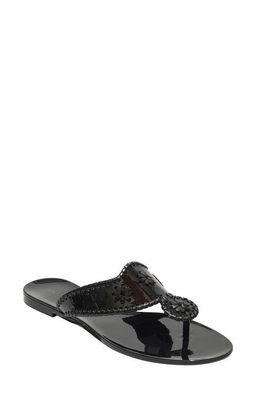 Jack Rogers Womens Jacks Jelly Whipstitch Slip On Thong Sandals Product Image