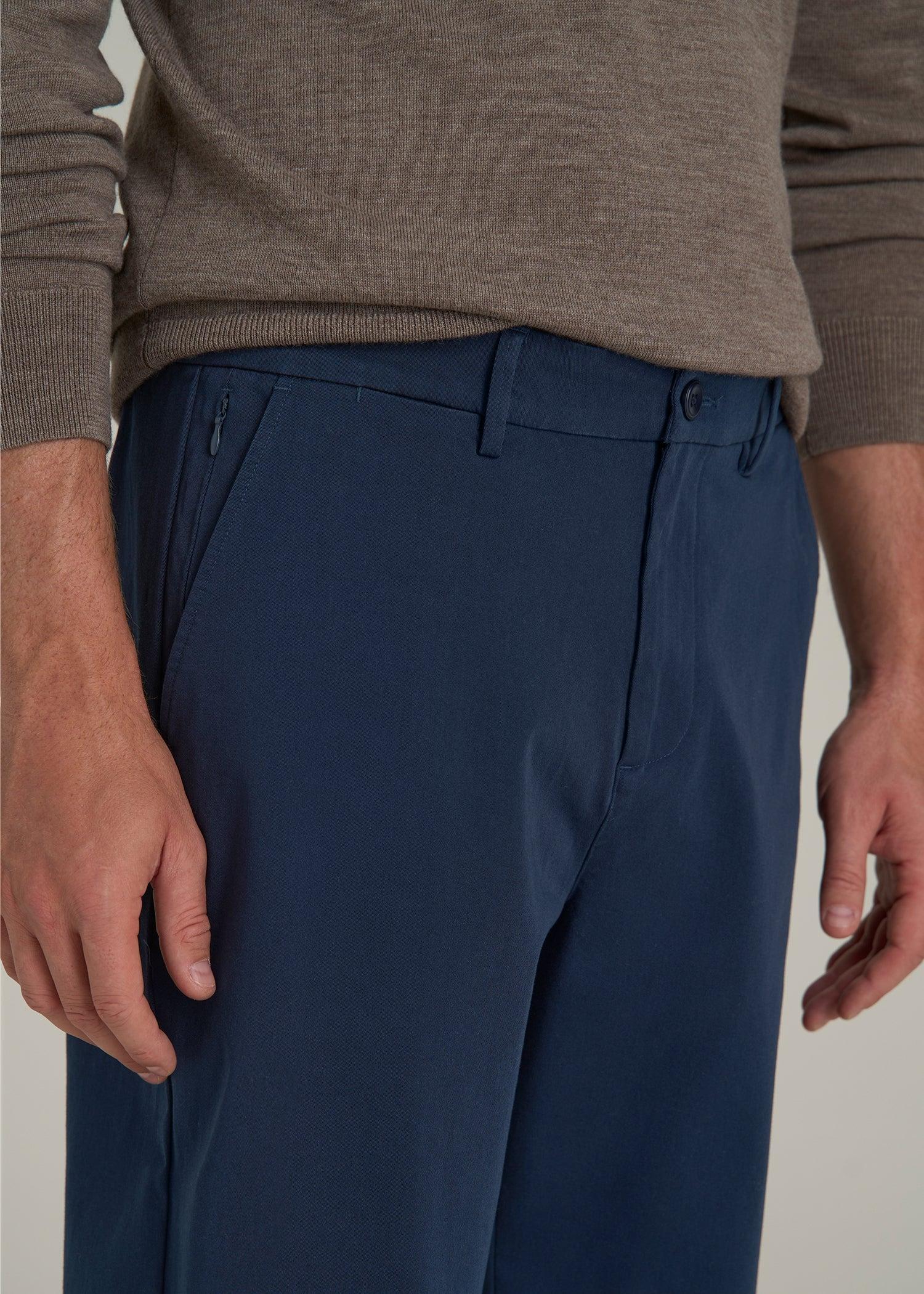 4 Way Stretch Commuter RELAXED Chino Pants for Tall Men in Navy Blue Male Product Image