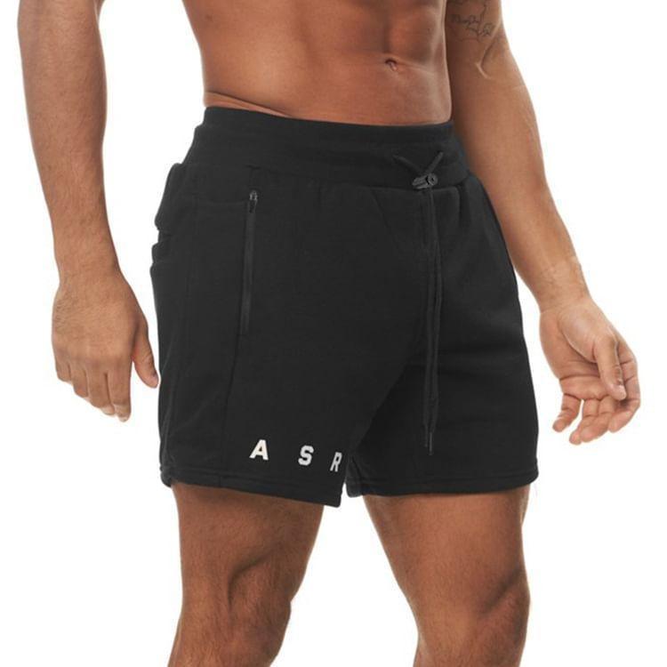 Drawstring Waist Plain Sweatshorts Product Image