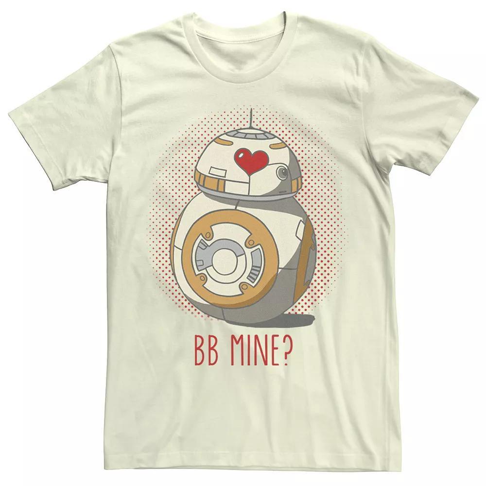 Men's Star Wars BB-8 Mine Heart Eyes Tee, Size: XL, Athletic Grey Product Image