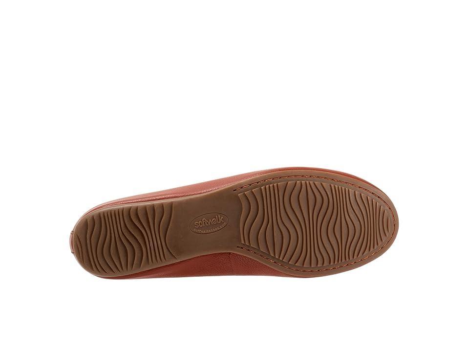 SoftWalk Sofia Leather Bow Flats Product Image