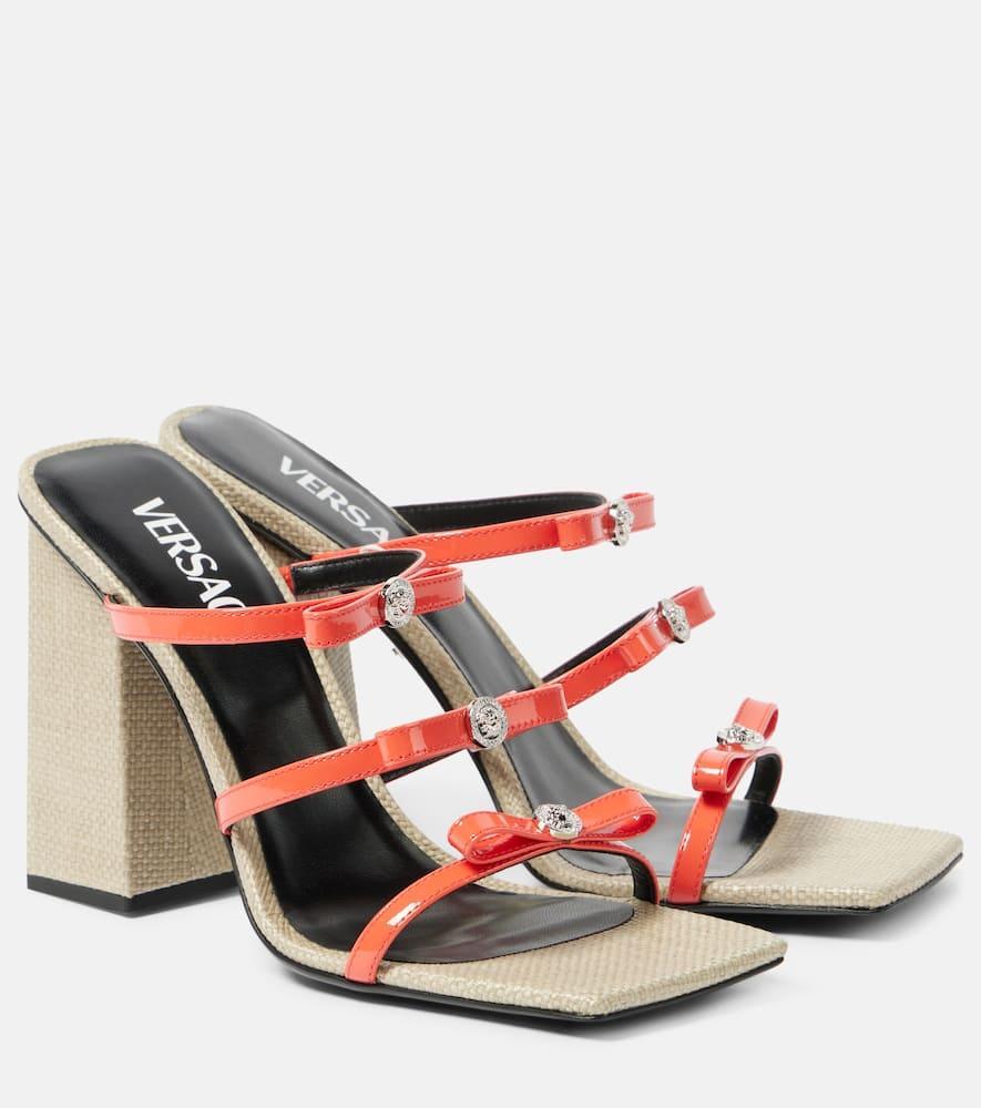 Gianni Ribbon High-heel Sandals In Multi Product Image