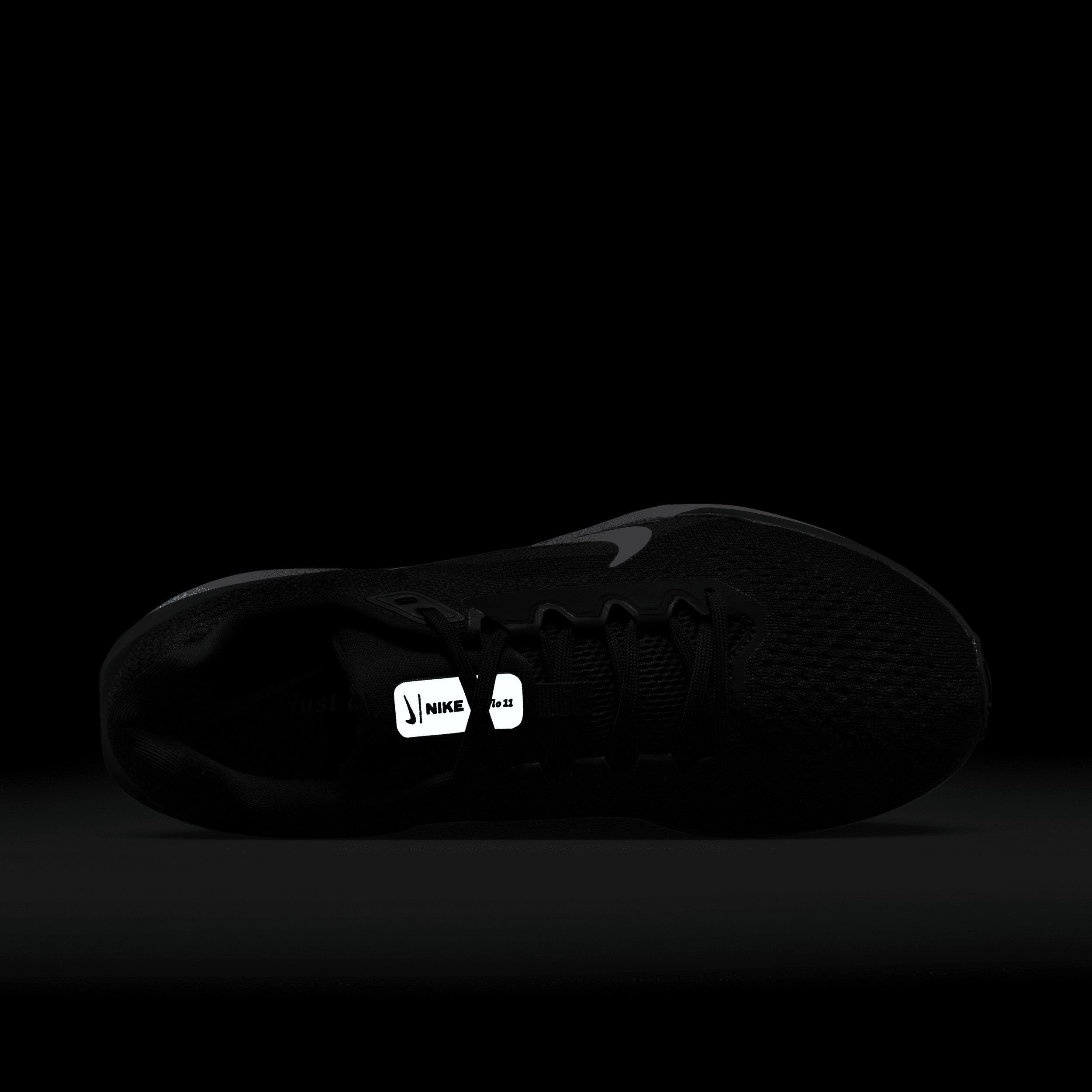 Nike Winflo 11 Women's Road Running Shoes, Size: 9, Black White Product Image