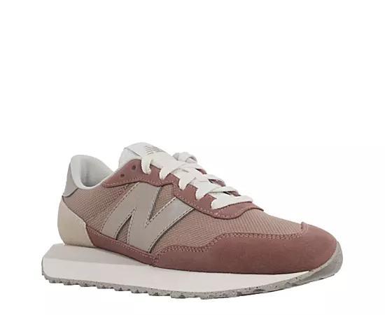 New Balance® 237 Women's Sneakers, Size: 12, White Pink Product Image