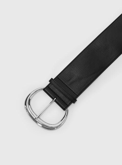 The Other Side Belt Black / Silver Product Image