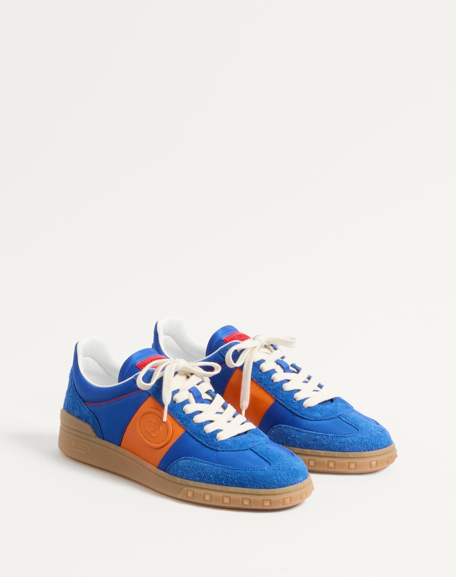 Upvillage Low Top Sneaker In Crust Leather And Nylon Product Image