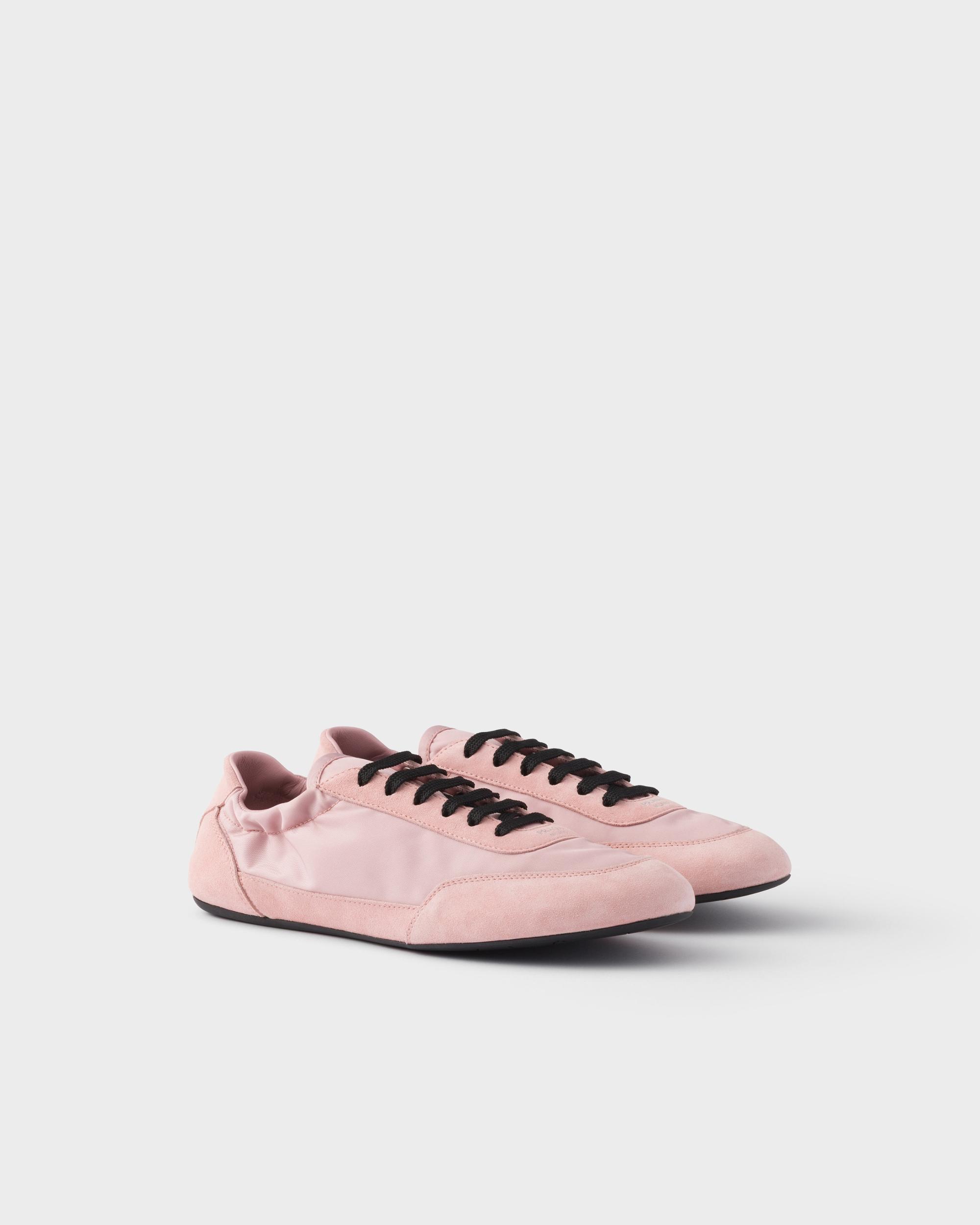 Collapse Re-Nylon and suede elasticized sneakers Product Image