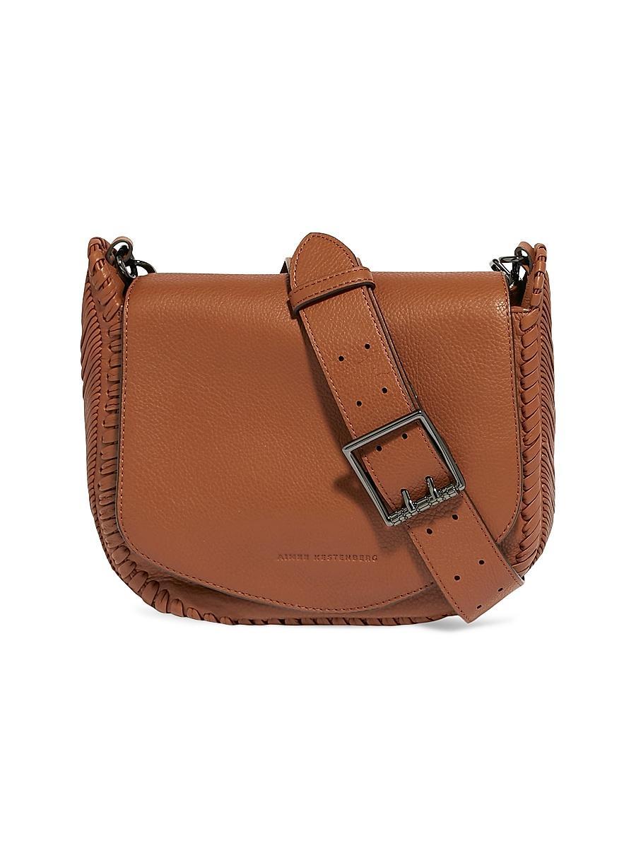 Womens All For Love Leather Saddle Crossbody Product Image