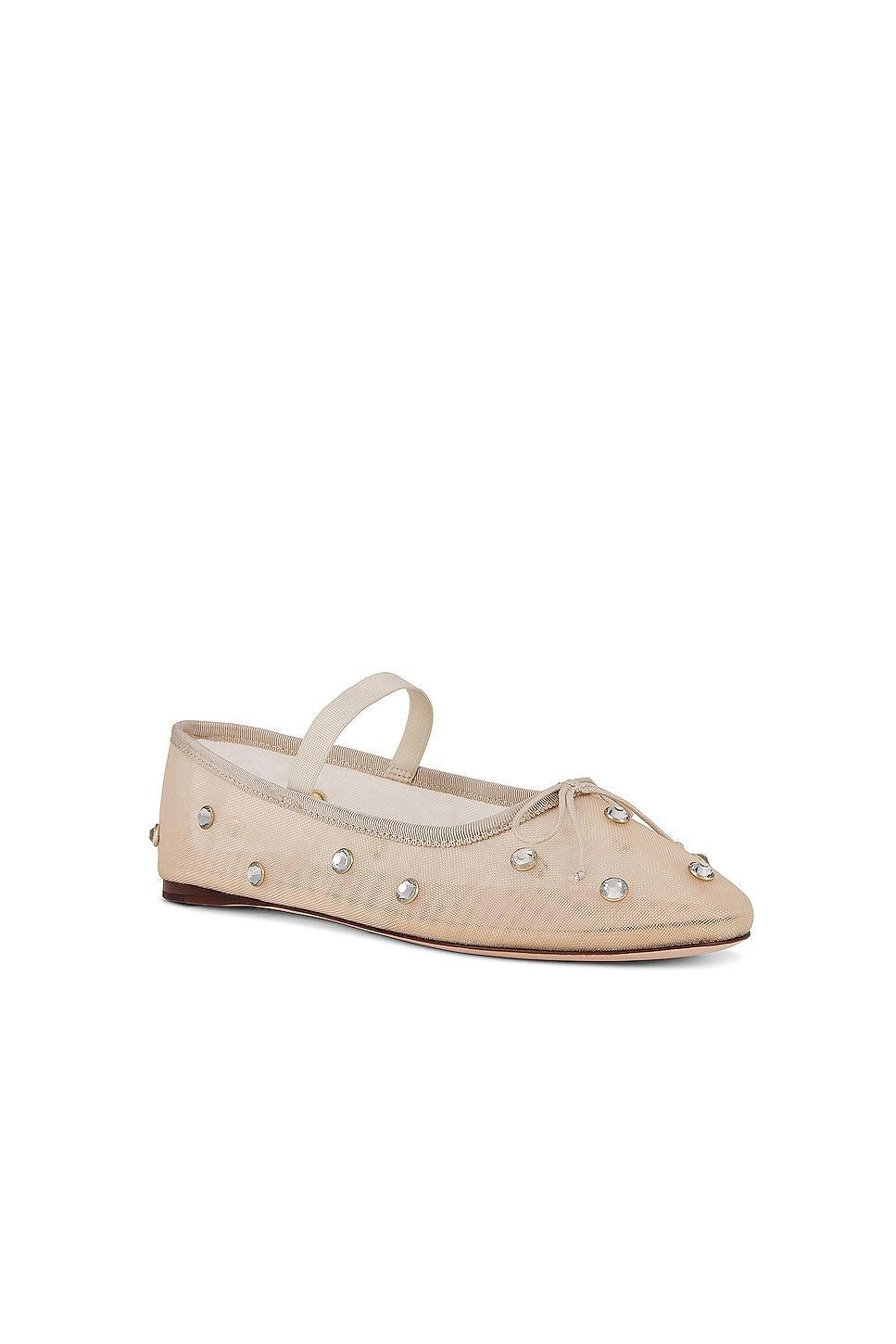 Womens Leonie Crystal Mesh Ballet Flats Product Image