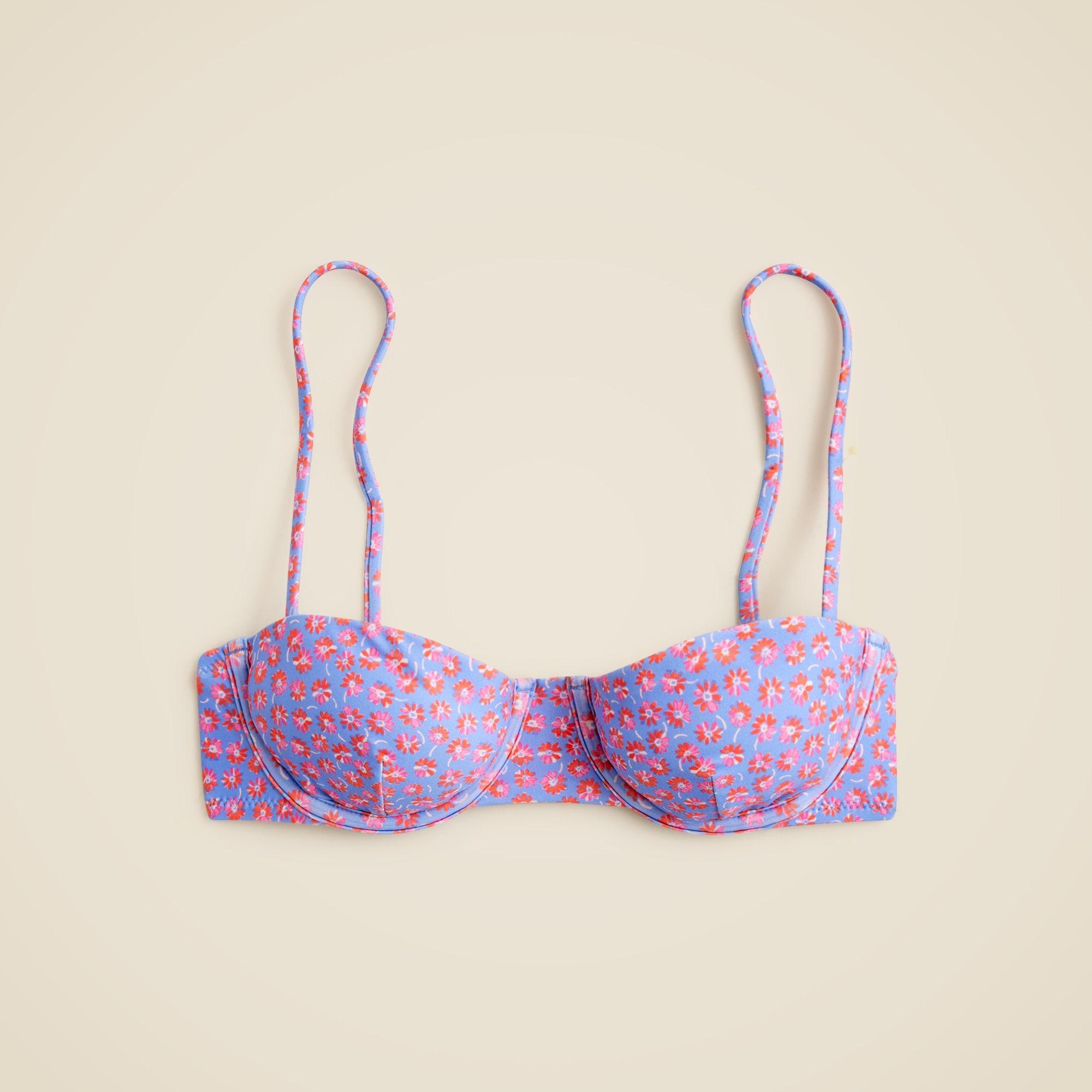 Balconette underwire bikini top in summer fields print Product Image