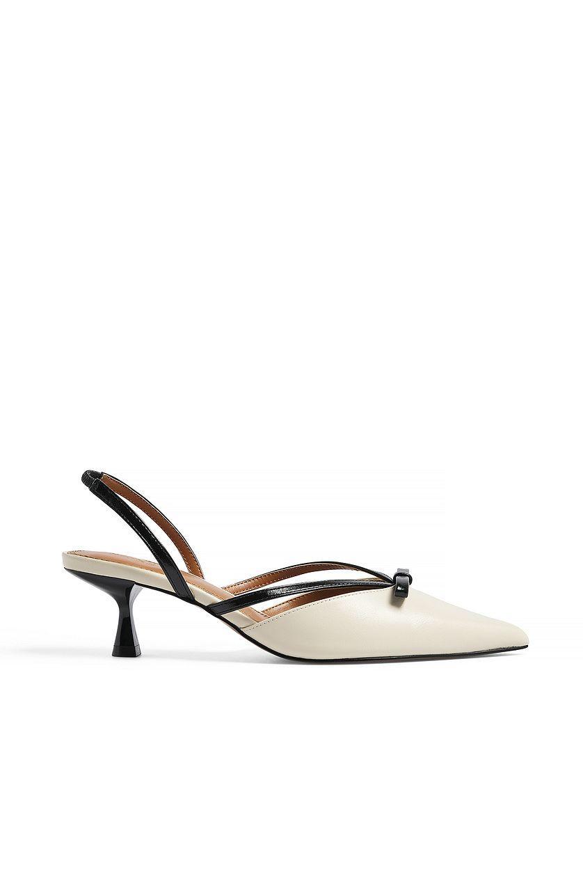 Contrast Strap Kitten Heels Product Image
