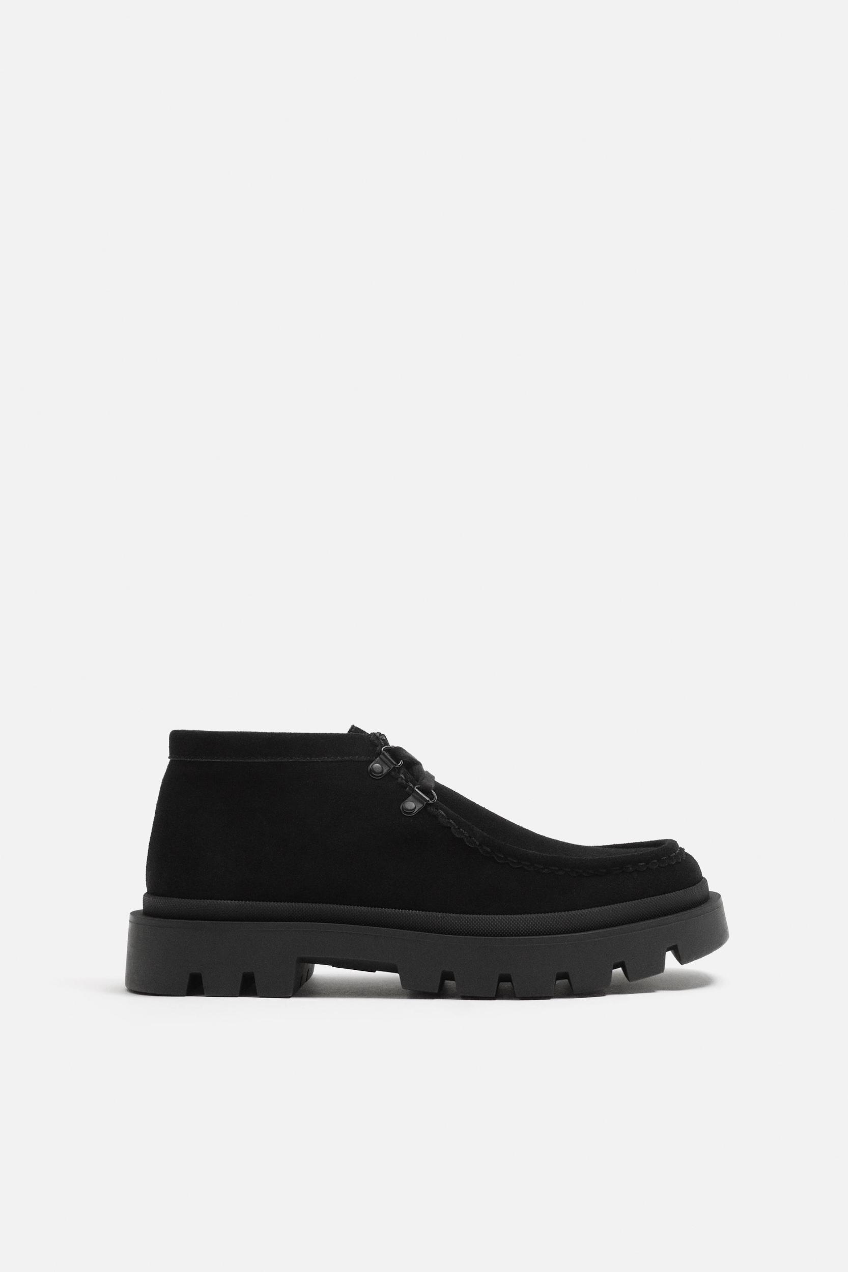 LEATHER ANKLE BOOTS Product Image