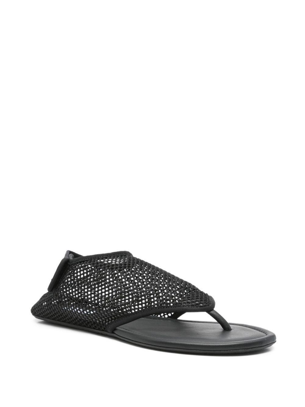 leather flat sandals Product Image