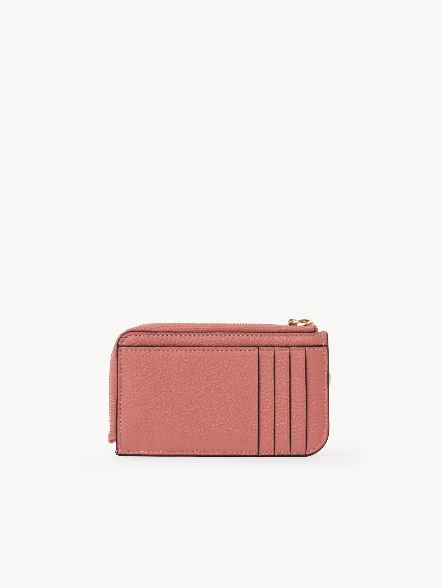 Alphabet wallet in grained leather Product Image