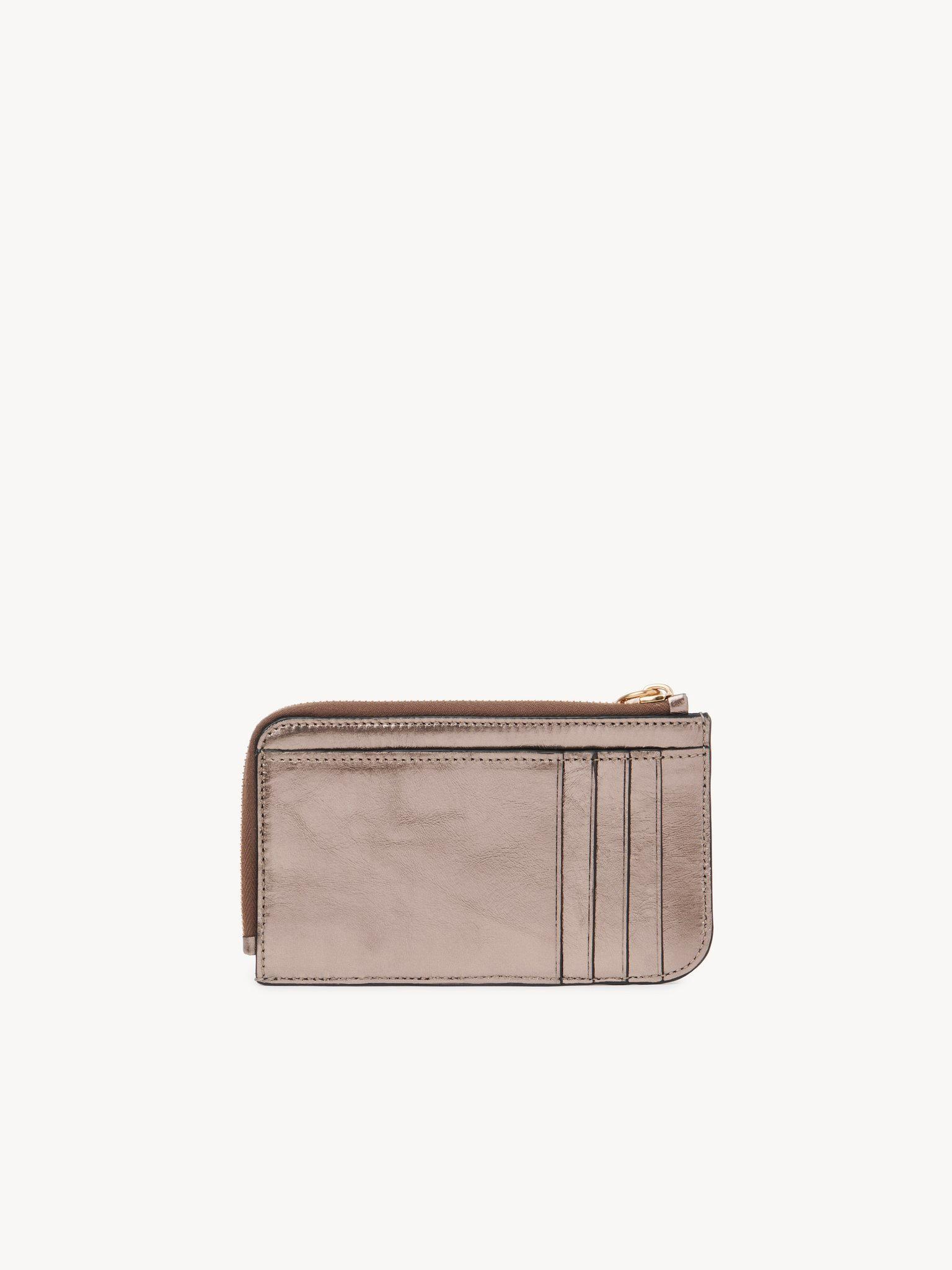 Alphabet wallet in metallized leather Product Image