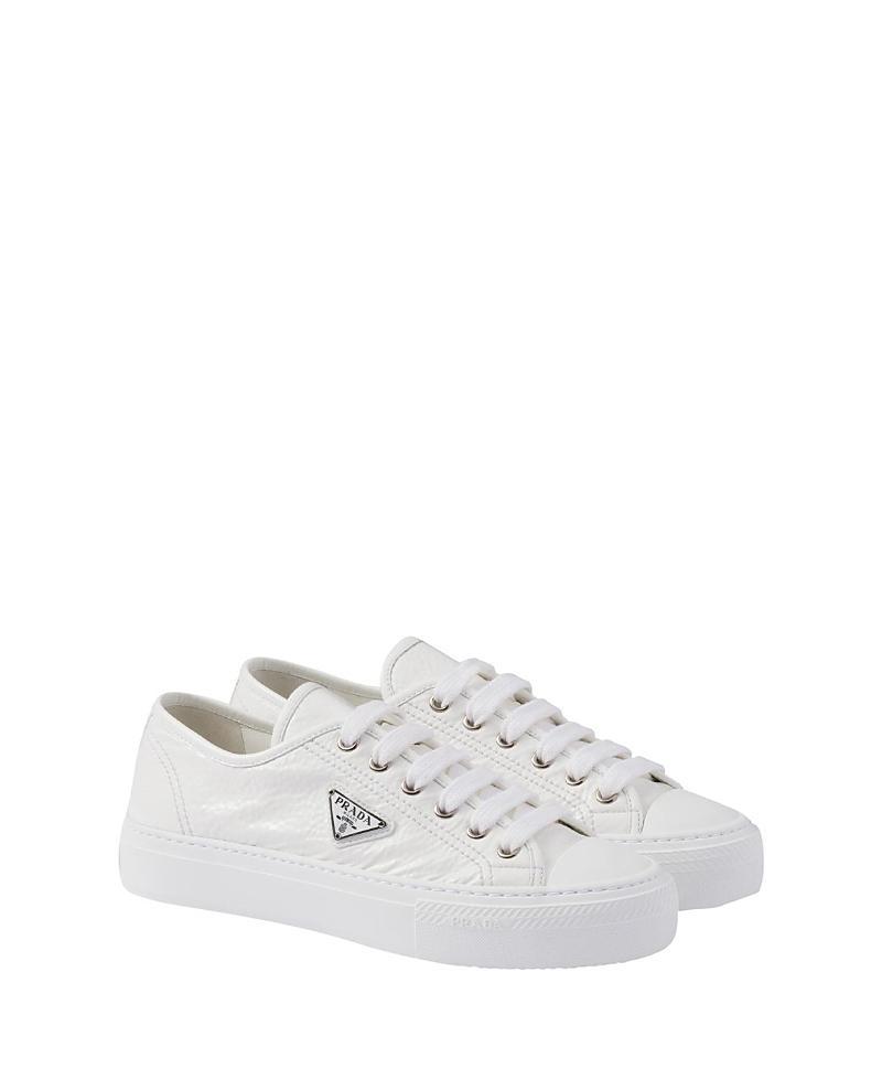 Prada Womens Naplak Patent Leather Sneakers Product Image