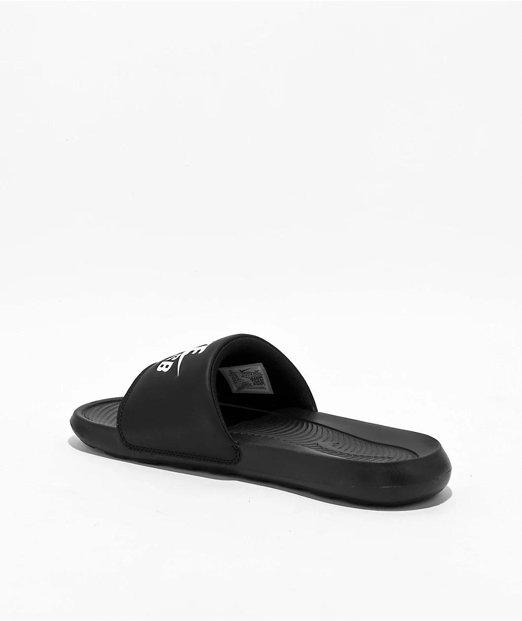 Nike SB Victori One Black & White Slide Sandals Product Image