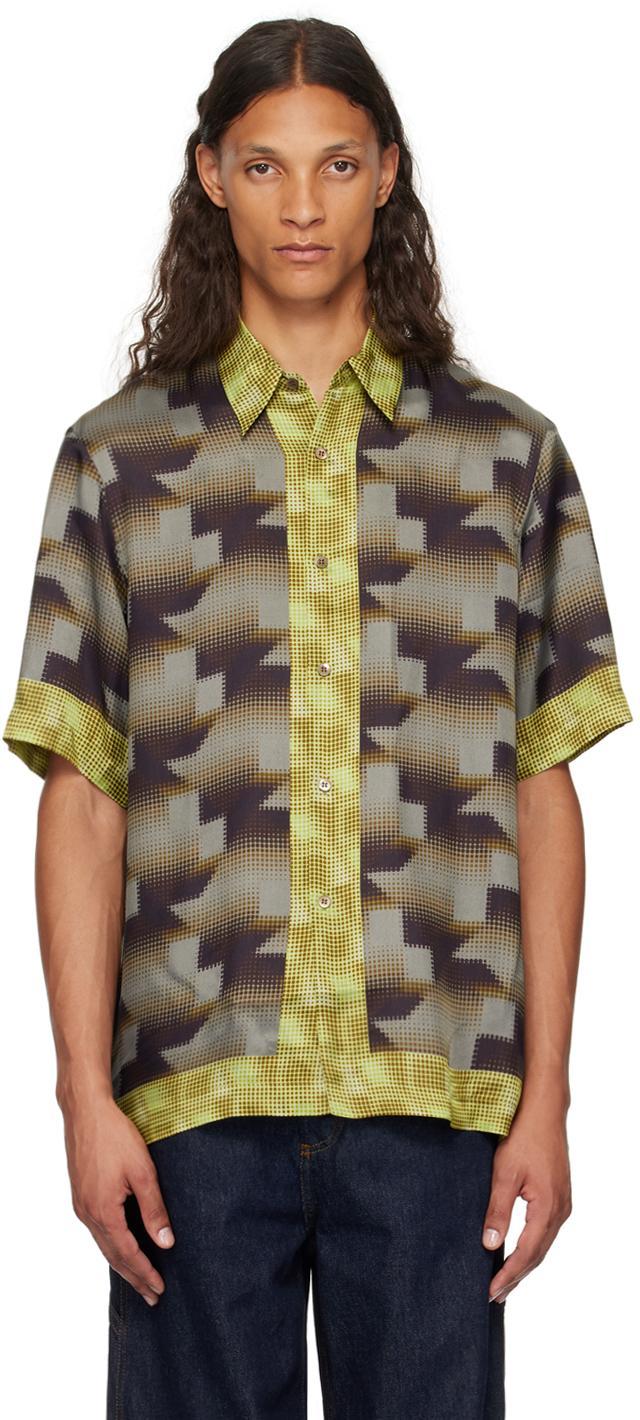 DRIES VAN NOTEN Printed Bowling Shirt In 977 Dessin C Product Image