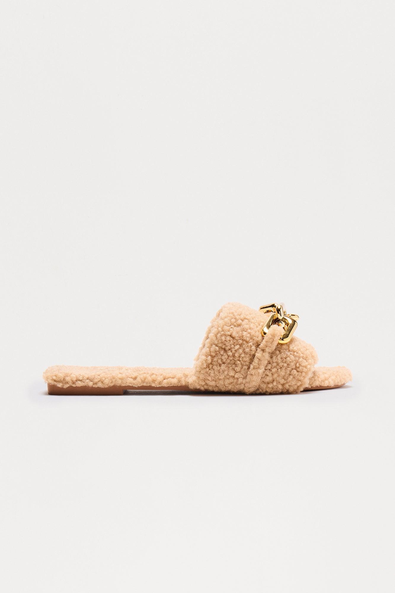 Grady Sherpa Hardware Sandals - Tan Female Product Image