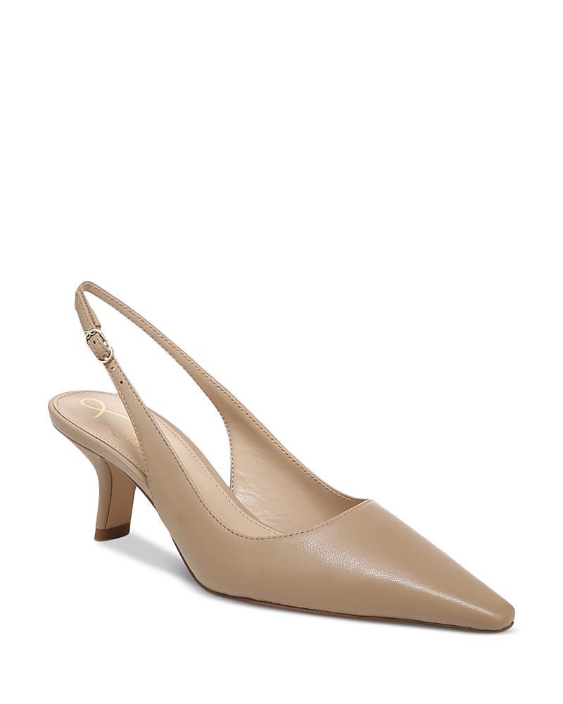 Womens Bianka Leather Slingback Pumps Product Image