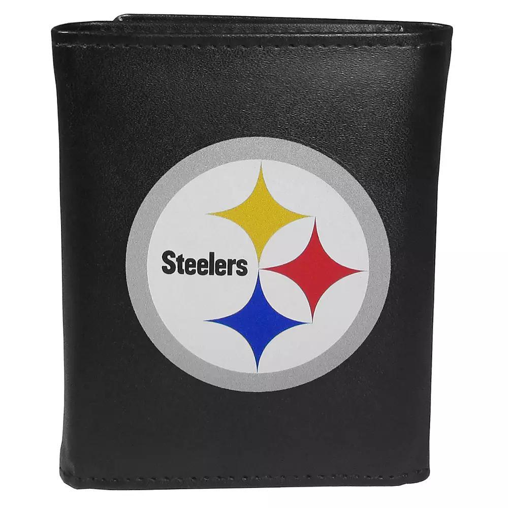 Men's Pittsburgh Steelers Printed Logo Tri-Fold Wallet, Team Product Image