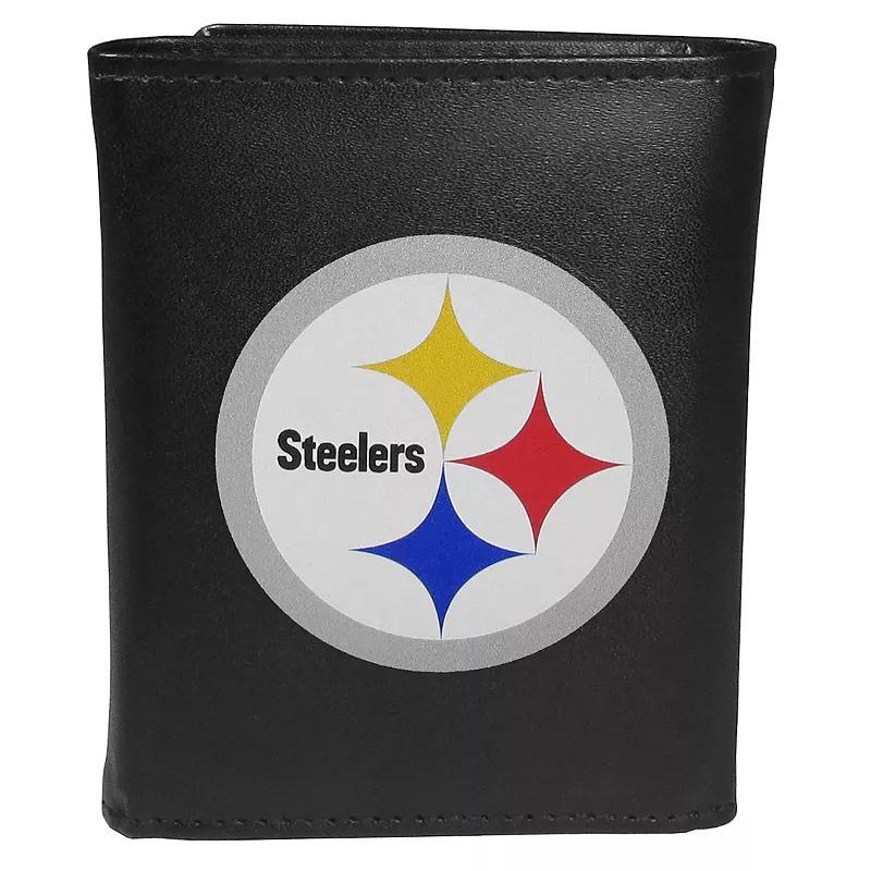 Men's Pittsburgh Steelers Printed Logo Tri-Fold Wallet, Team Product Image