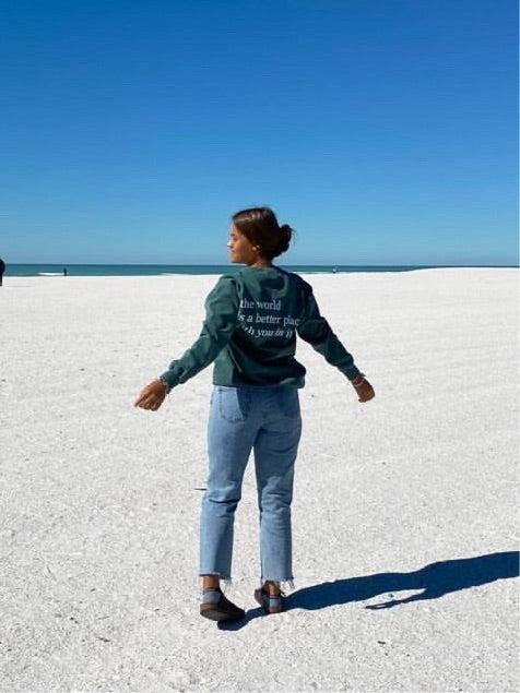 The World Is A Better Place With You Sweatshirt Girls Product Image