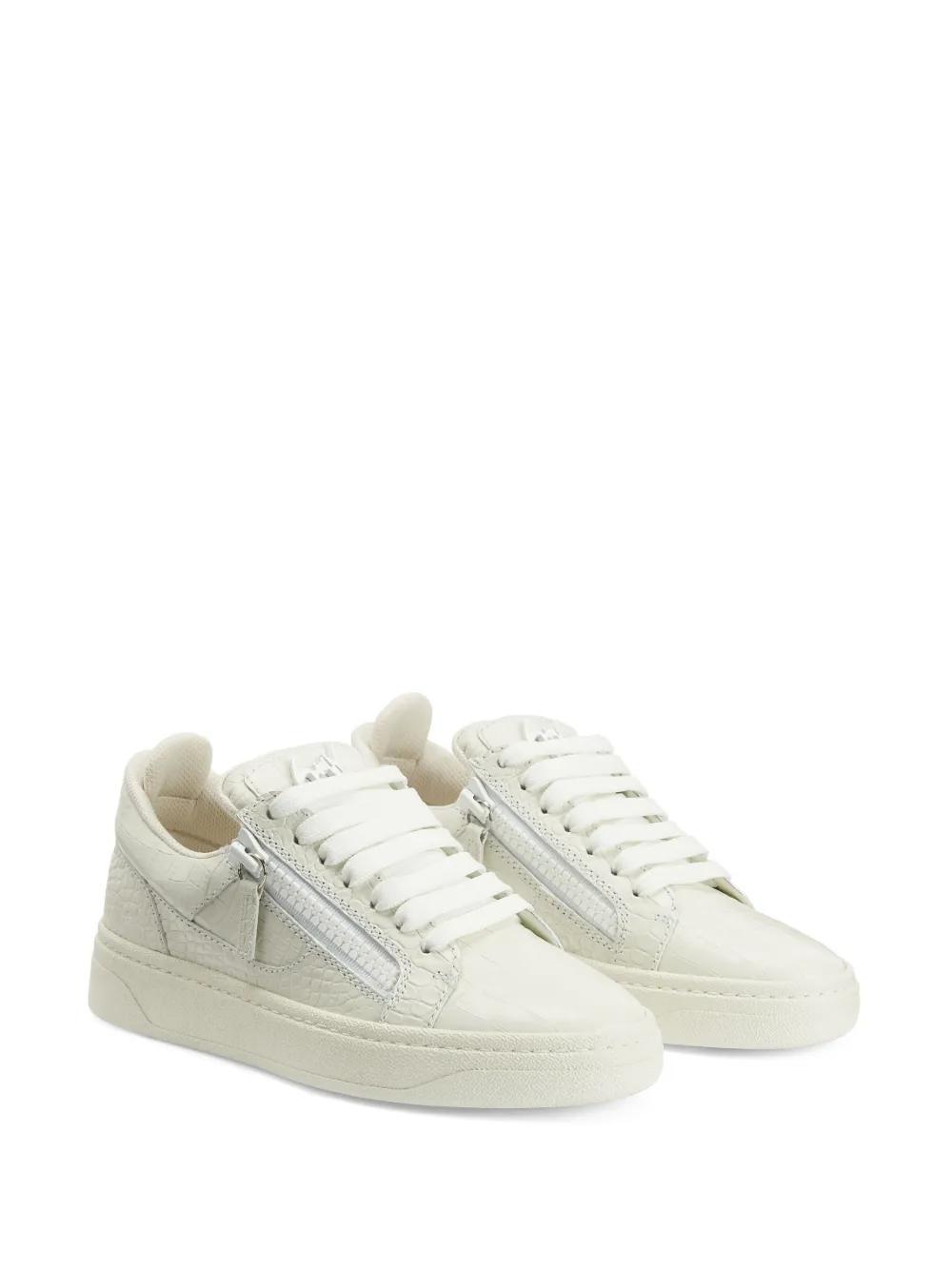embossed crocodile-effect sneakers Product Image