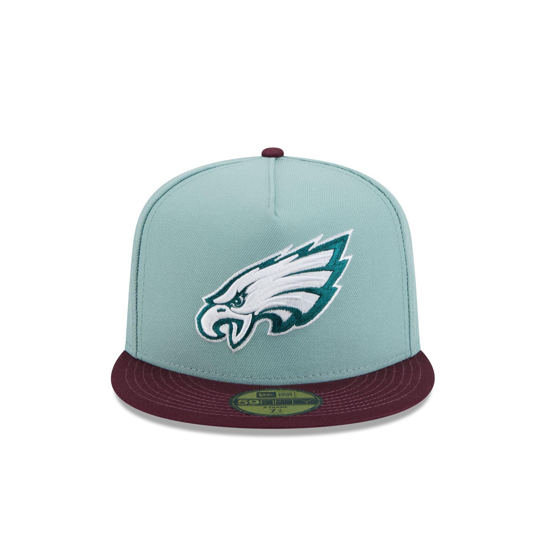Philadelphia Eagles Beach Kiss Blue 59FIFTY A-Frame Fitted Hat Male Product Image