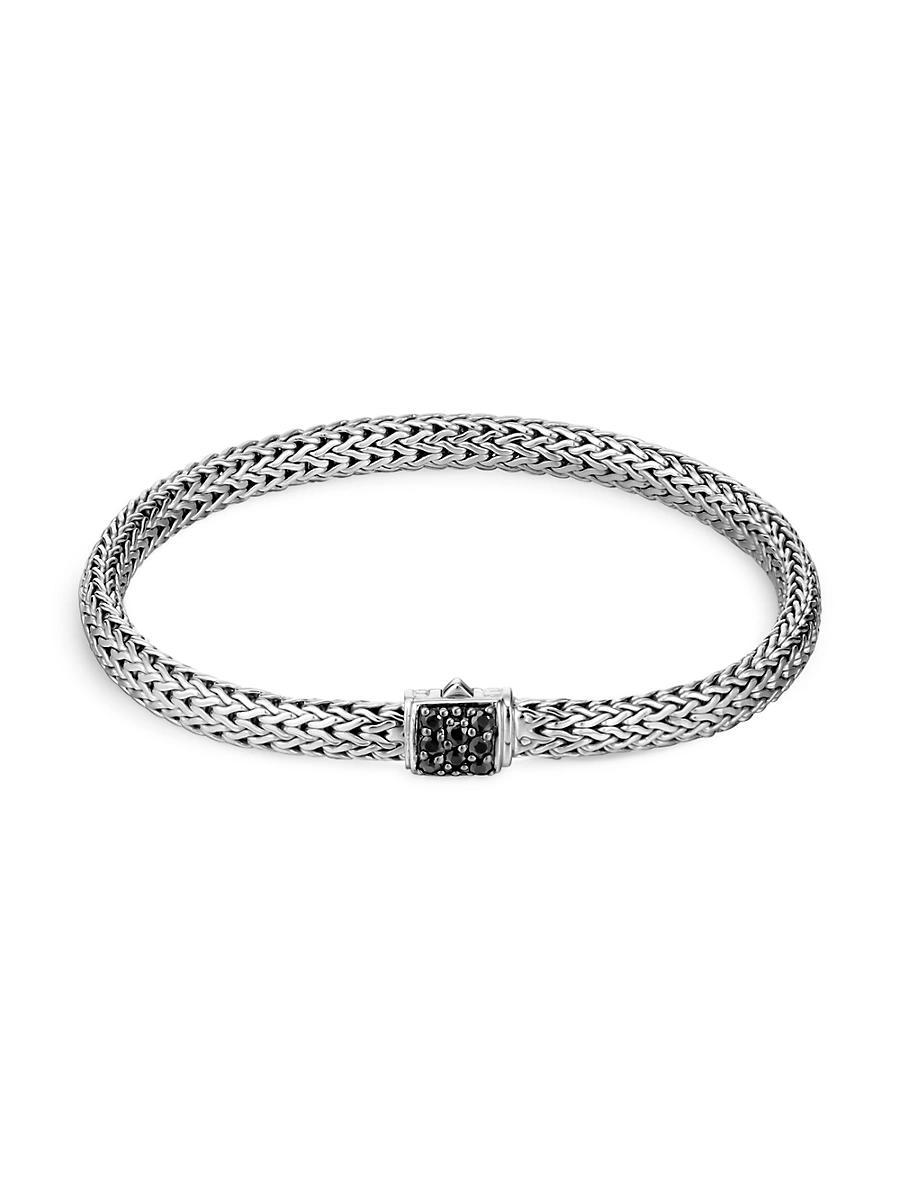 Womens Classic Chain Gemstone & Sterling Silver Extra-Small Bracelet Product Image
