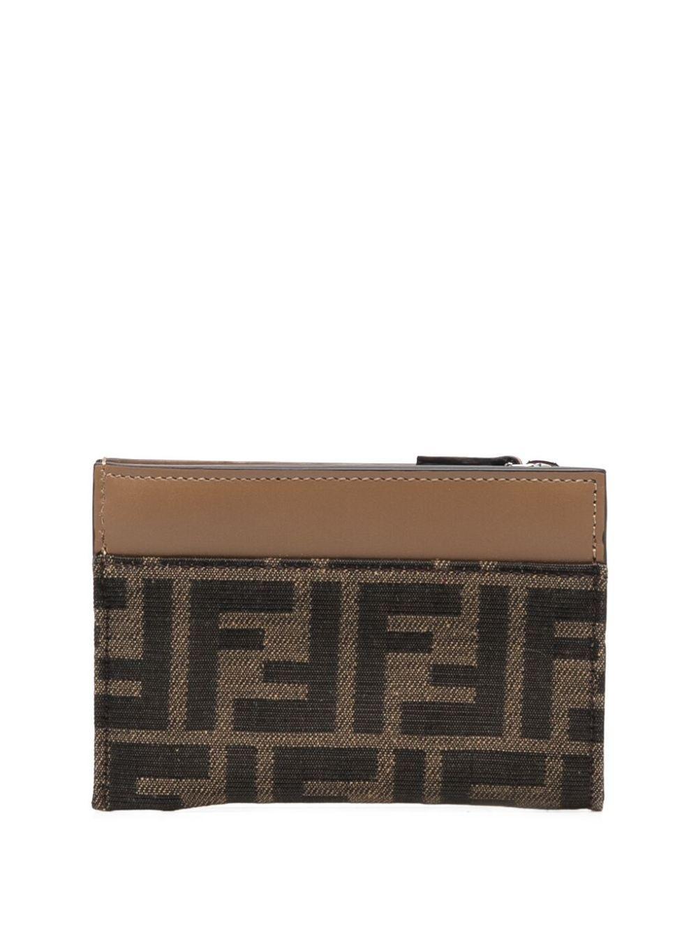 monogram-print leather cardholder  Product Image