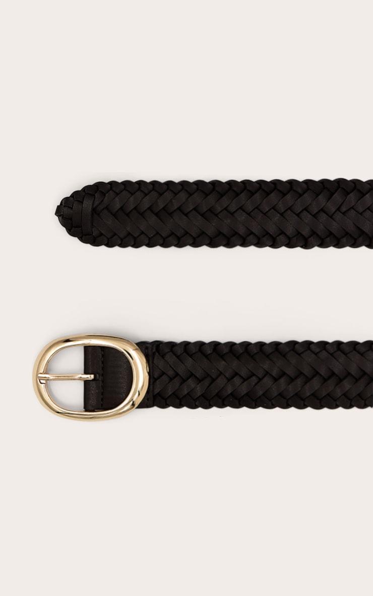 Chocolate Weave Oval Ring Belt Product Image
