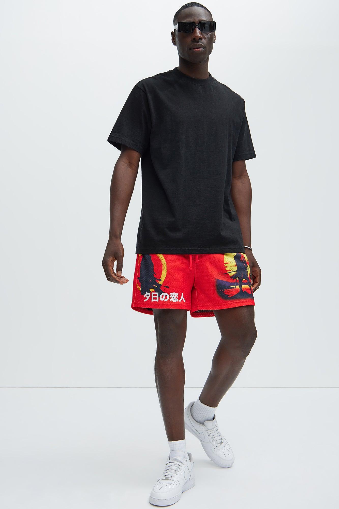 Saga Continues Mesh Shorts - Red Product Image