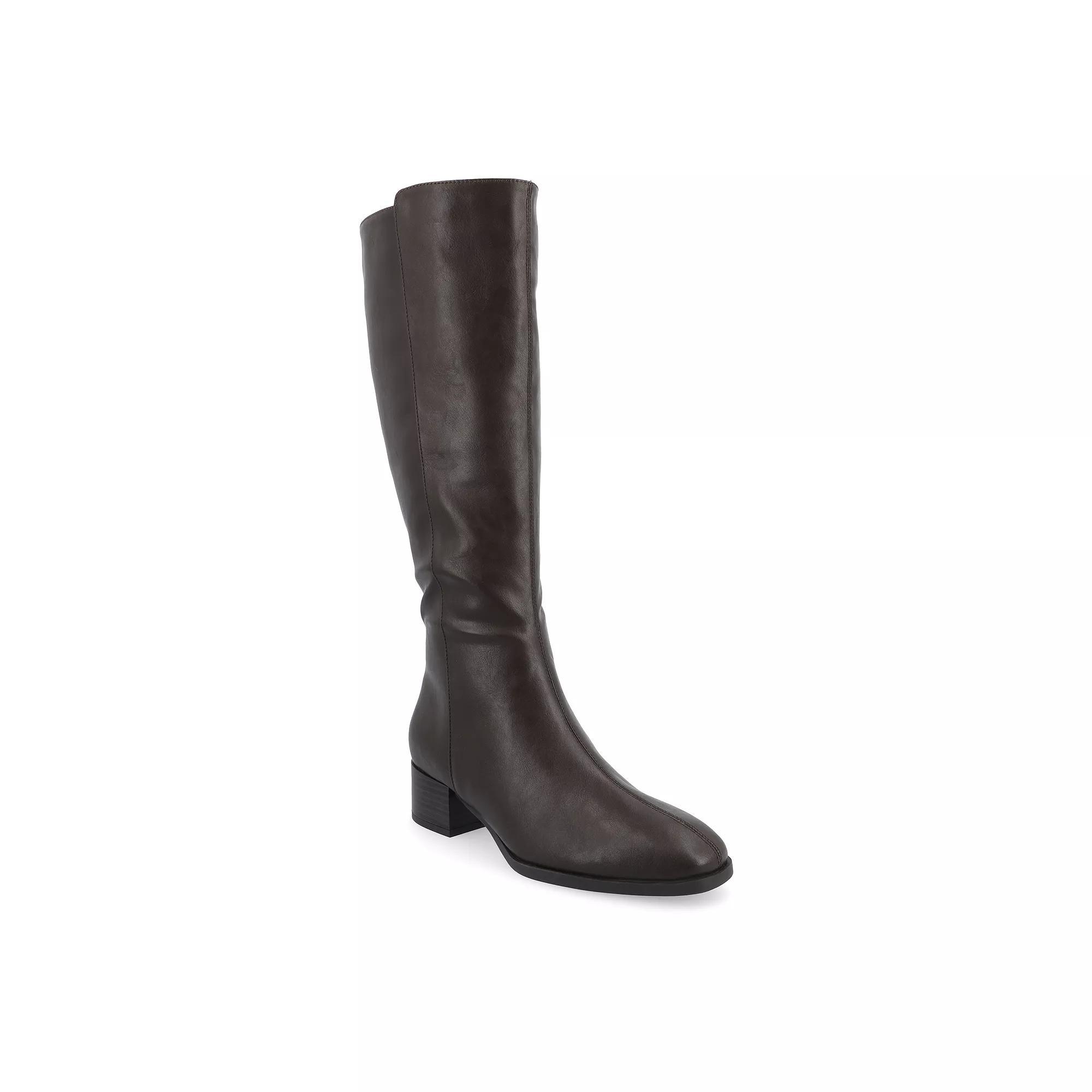 Journee Tru Comfort Foam™ Devri Women's Knee-High Boots, Size: 9, Brown Product Image