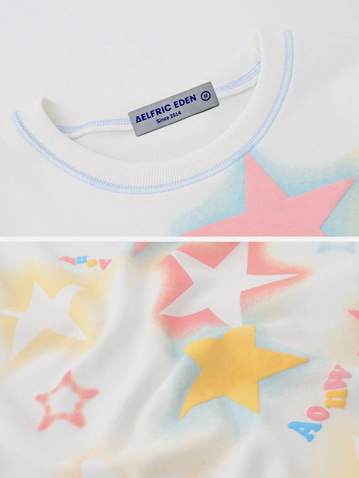 Aelfric Eden Star Print Sweatshirt Product Image