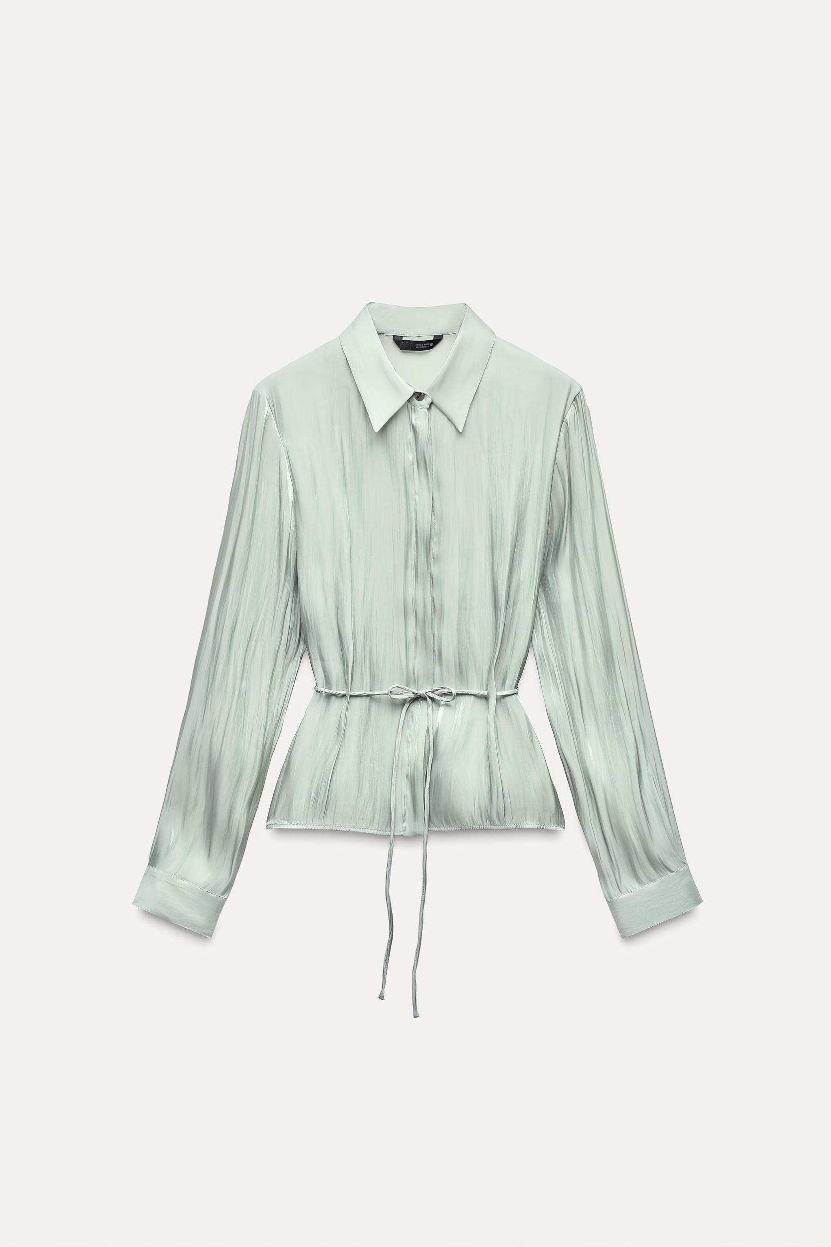 SHIMMER TIE SHIRT Product Image