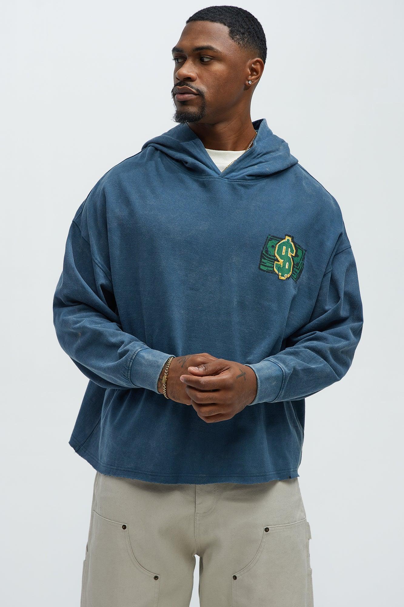 Cash Is King Hoodie - Blue Product Image