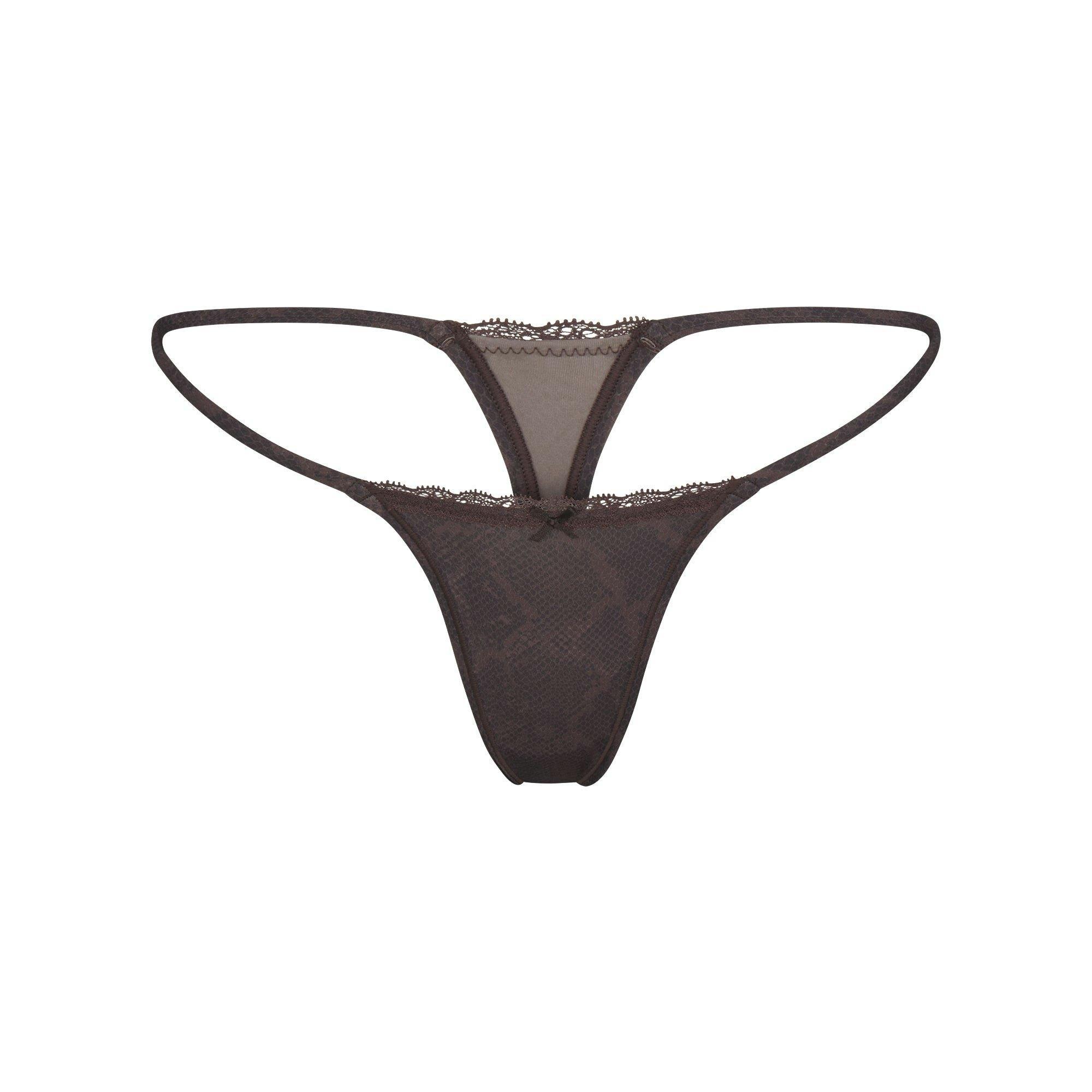 FITS EVERYBODY LACE STRING THONG 4-PACK | JASPER SNAKE MULTI Product Image
