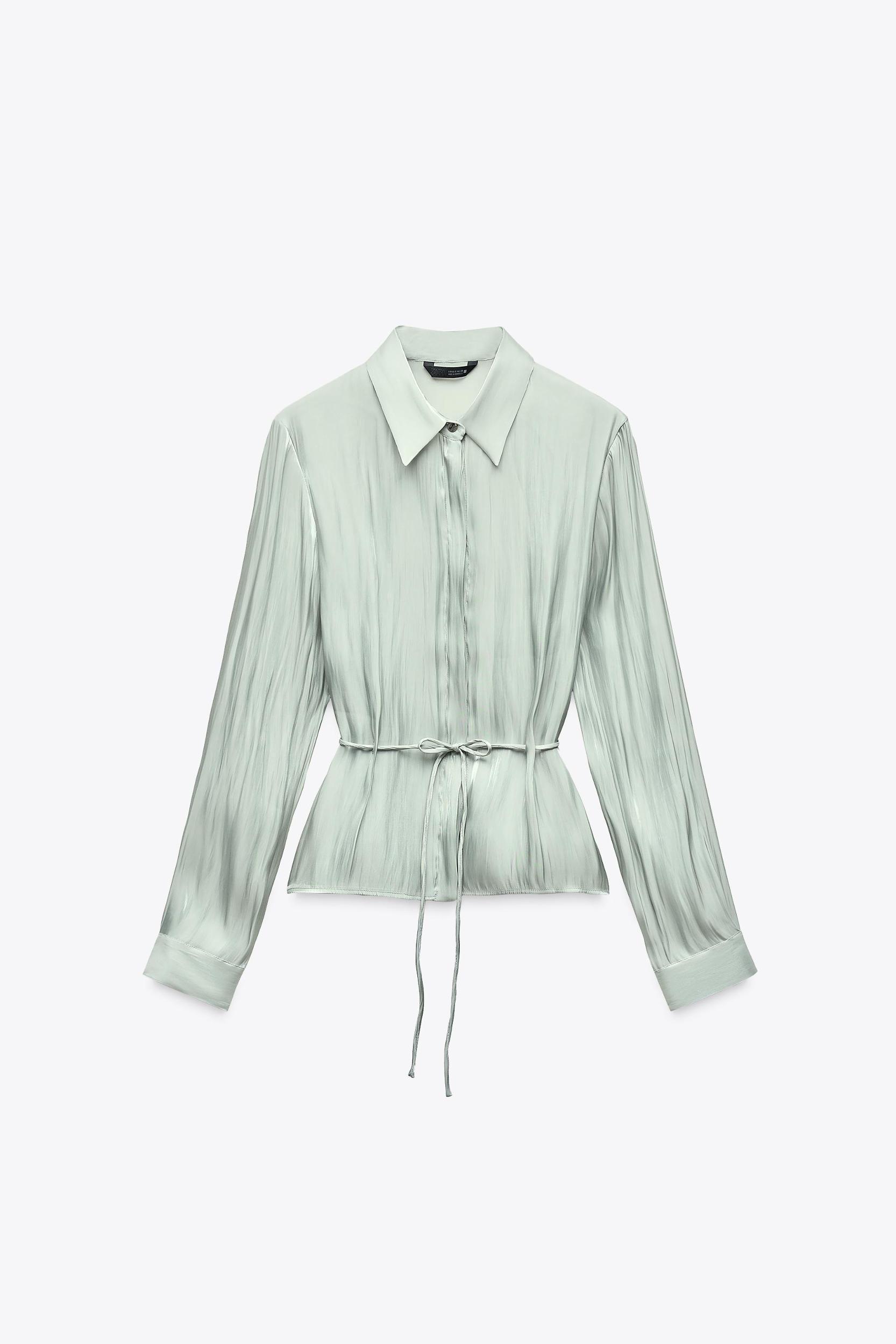 SHIMMER TIE SHIRT Product Image