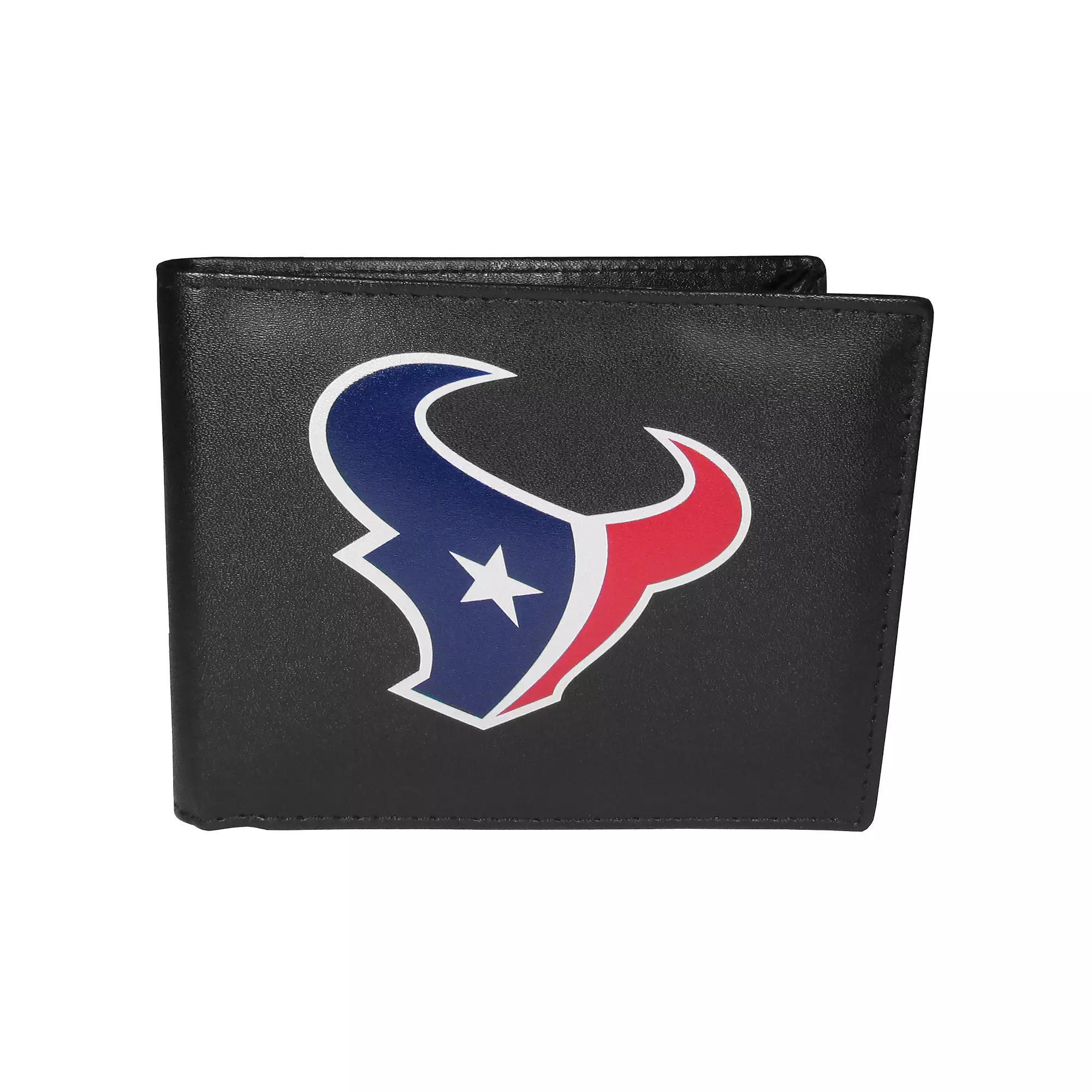 Men's Houston Texans Leather Bi-Fold Wallet, Team Product Image