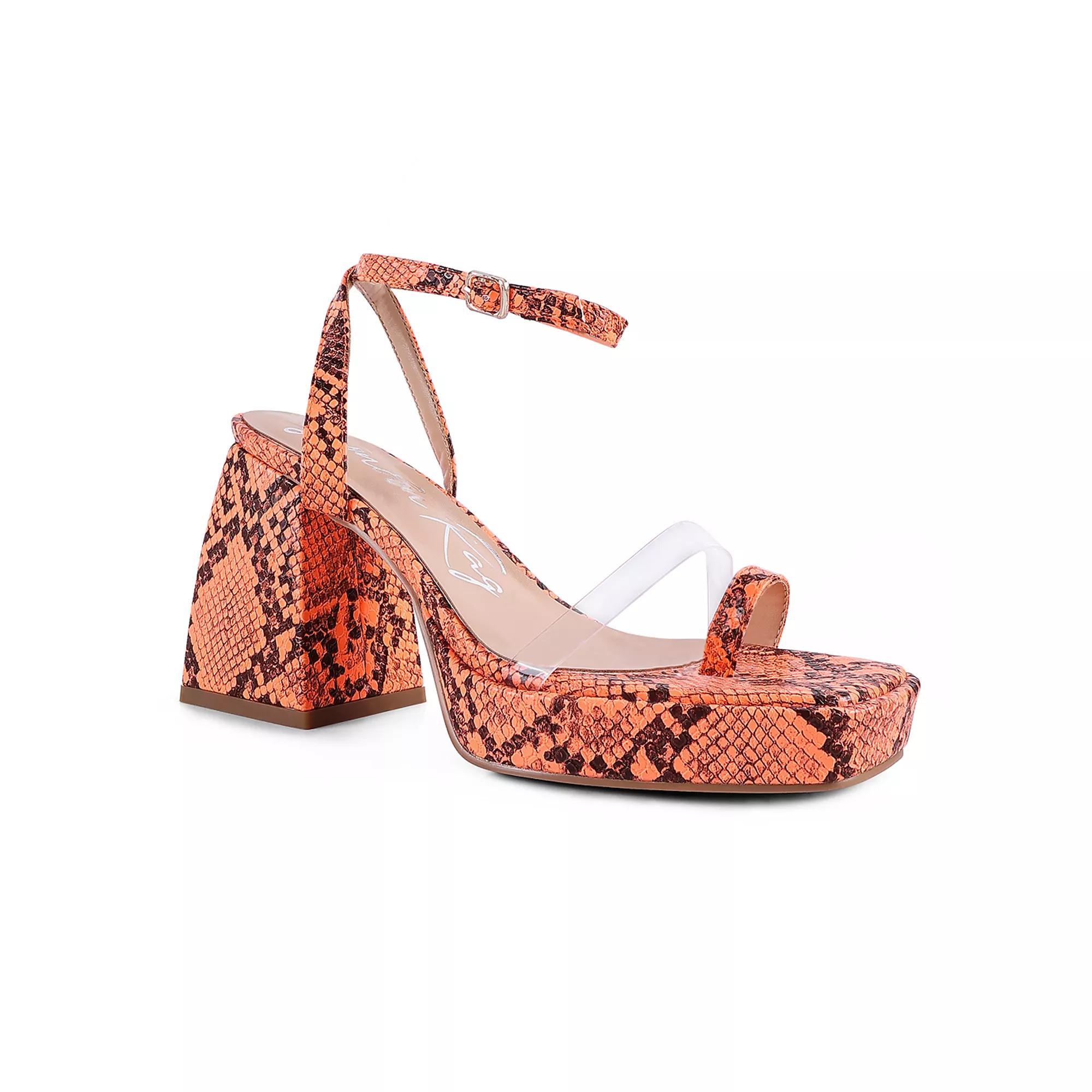 London Rag Such Flirt Women's Block Heel Sandals, Size: 7, Macchiato Product Image