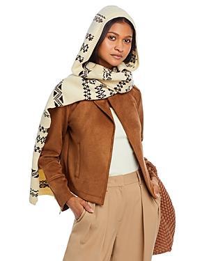 Womens Brooke Wool Hooded Scarf Product Image