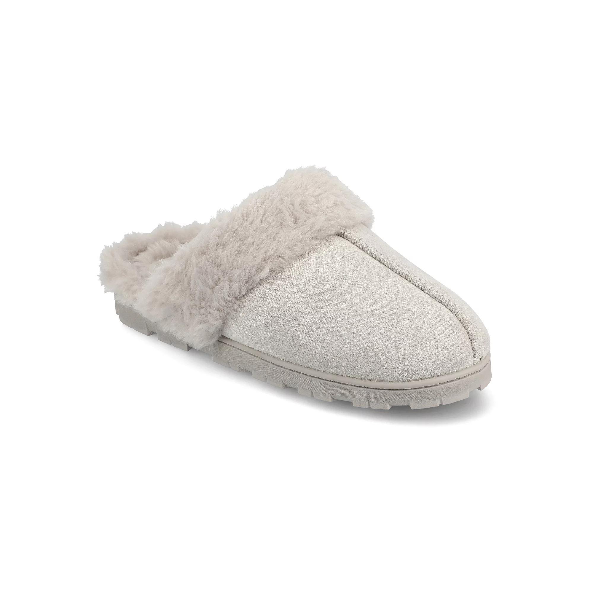 Journee Kalli Women's Slip-On Scuff Slippers, Size: XL (11/12), Gray Product Image