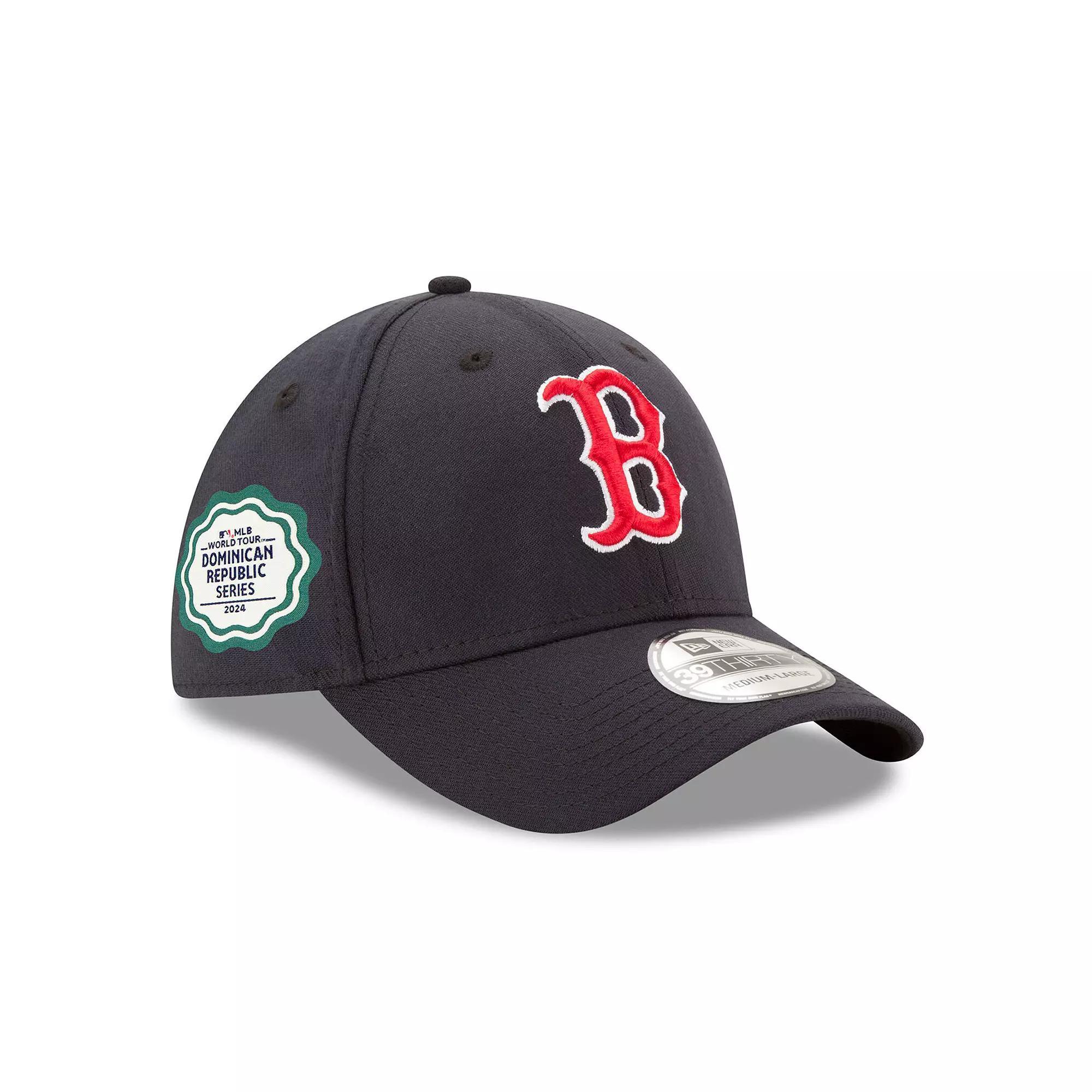 Men's New Era Navy Boston Red Sox 2024 MLB World Tour: Dominican Republic Series 39THIRTY Flex Hat, Size: Small/Medium, Blue Product Image